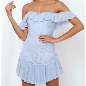 NWT! April Rain Off the Shoulder Dress